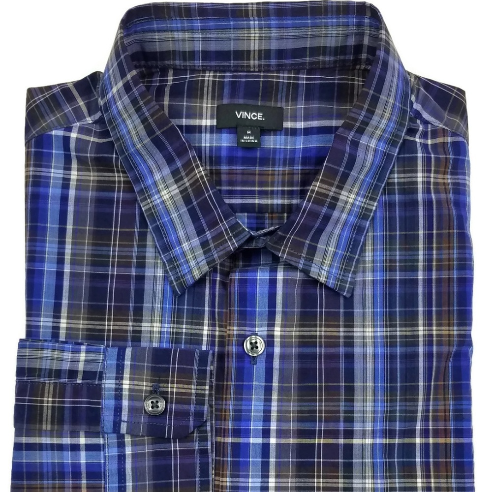VINCE Long Sleeve Button Down Shirt Size Medium Sz